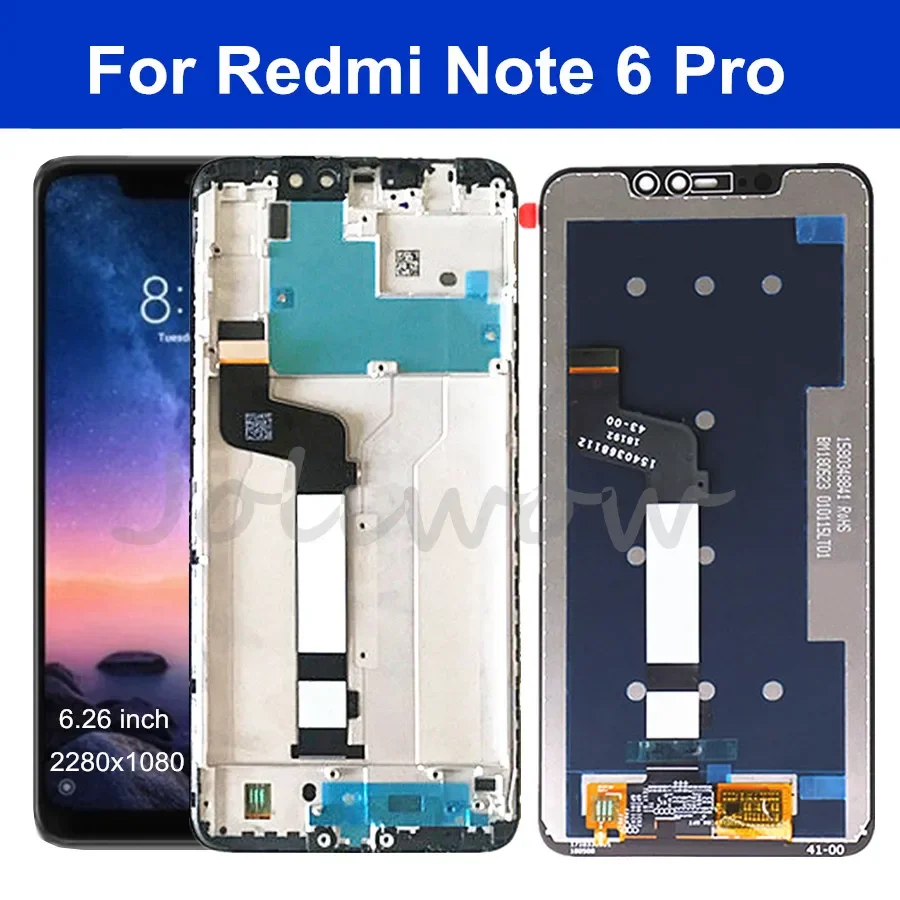 

6.26'' LCD For Xiaomi Redmi Note 6 Pro LCD Display Touch Screen Digitizer+Frame Assembly For Redmi Note6 Pro Global LCD