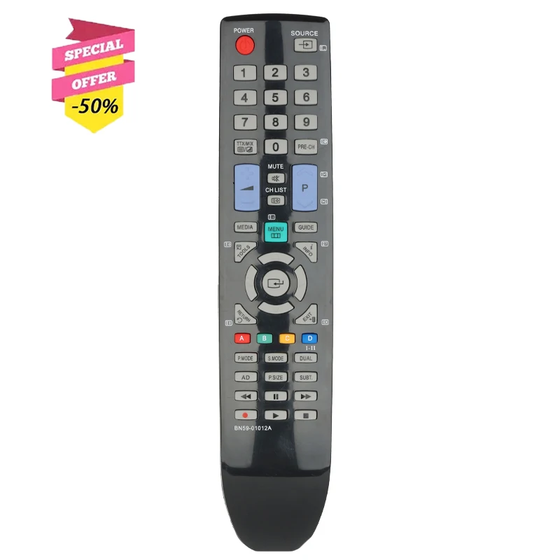 

BN59-01012A Remote Control For Samsung LED LCD Plasma TV LE19C450 LE19C455 LE22C450 LE22C455 LE26C450 LE26C454 PS42C430 PS42C431