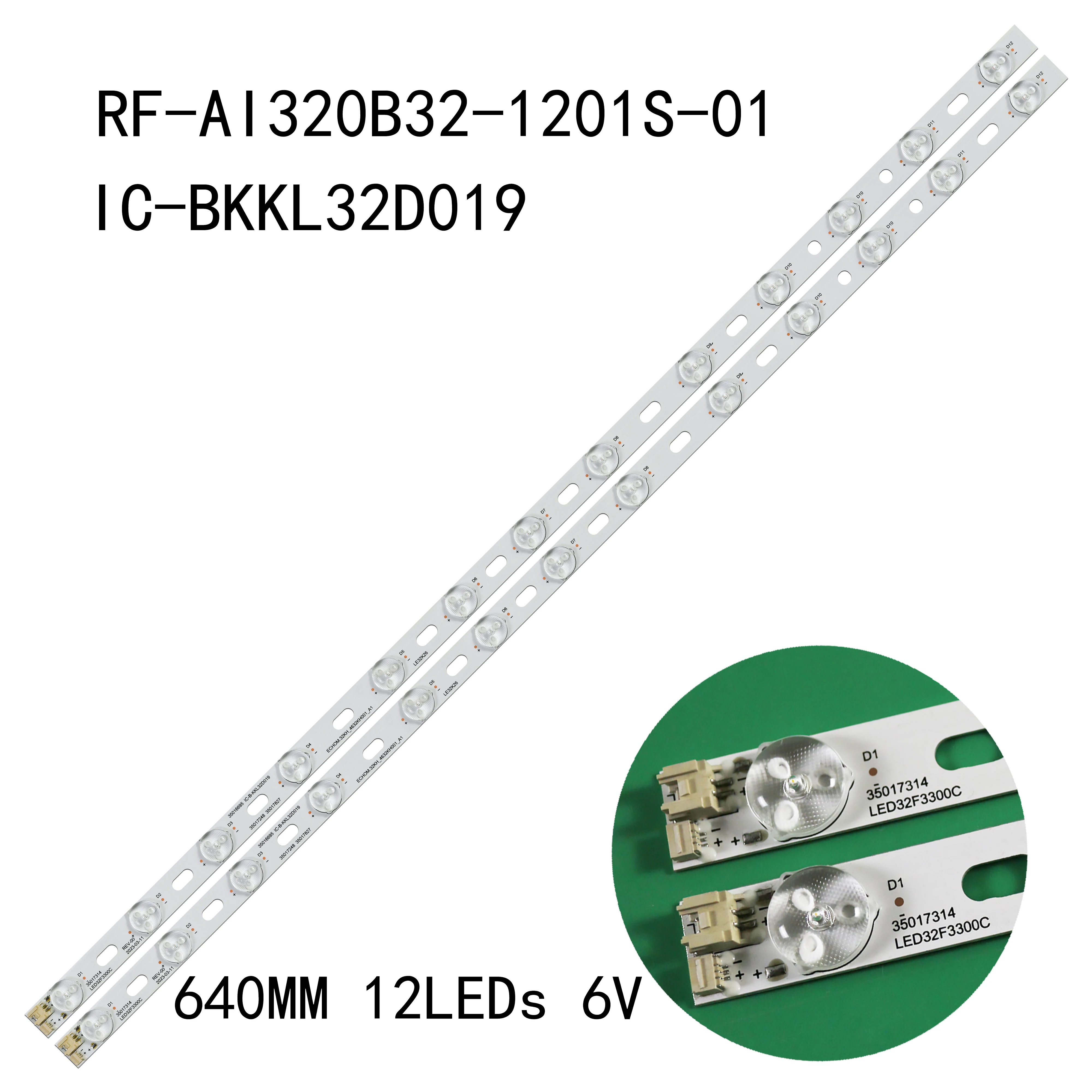 

2/10/20/40pcs LED backlight Strip for 32"TV LED32M2800PDE LED32F3100CE LED32F3100CE LED32S3360CE DH3220BH STV-LC32552WL
