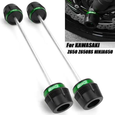가와사키 Z650 RS Z650RS 닌자 650 Ninja650 2017-2025 오토바이 앞뒤 휠 포크 슬라이더 액슬 충돌 방지 장치 Z 650 RS
