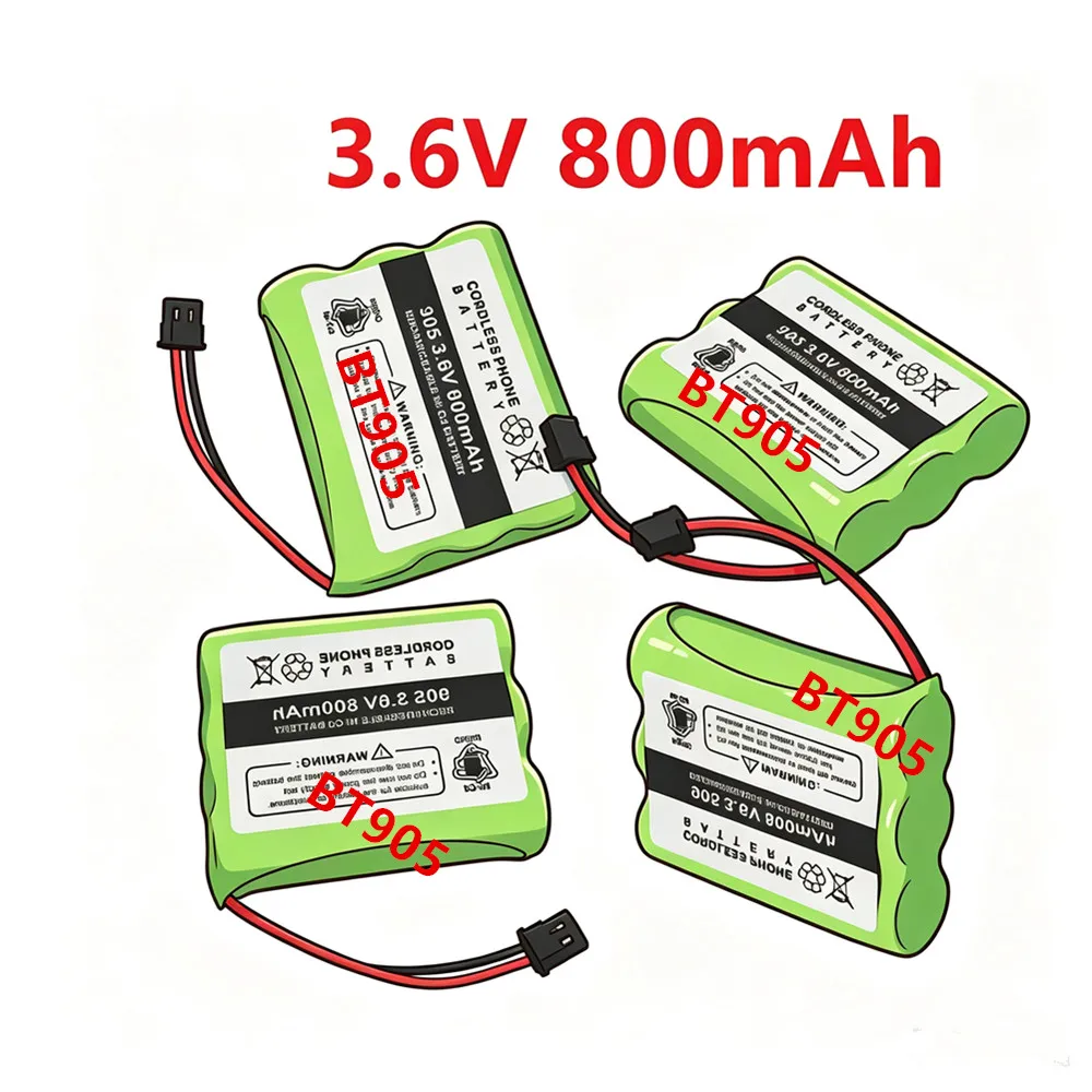 Cordless Home Phone 3.6V 800mAh NiCD Battery For Uniden BT905 BT-905 For Panasonic P-P501 P-P501A P-P501PA P-P504 P-P508 P-P508A