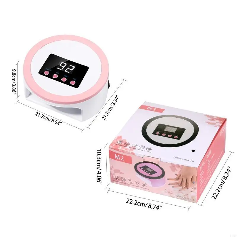 เครื่องเป่าเล็บเจล R3MF สำหรับเล็บเจลกับ UV Light Professional 30S 60S 90Stimer การตั้งค่า