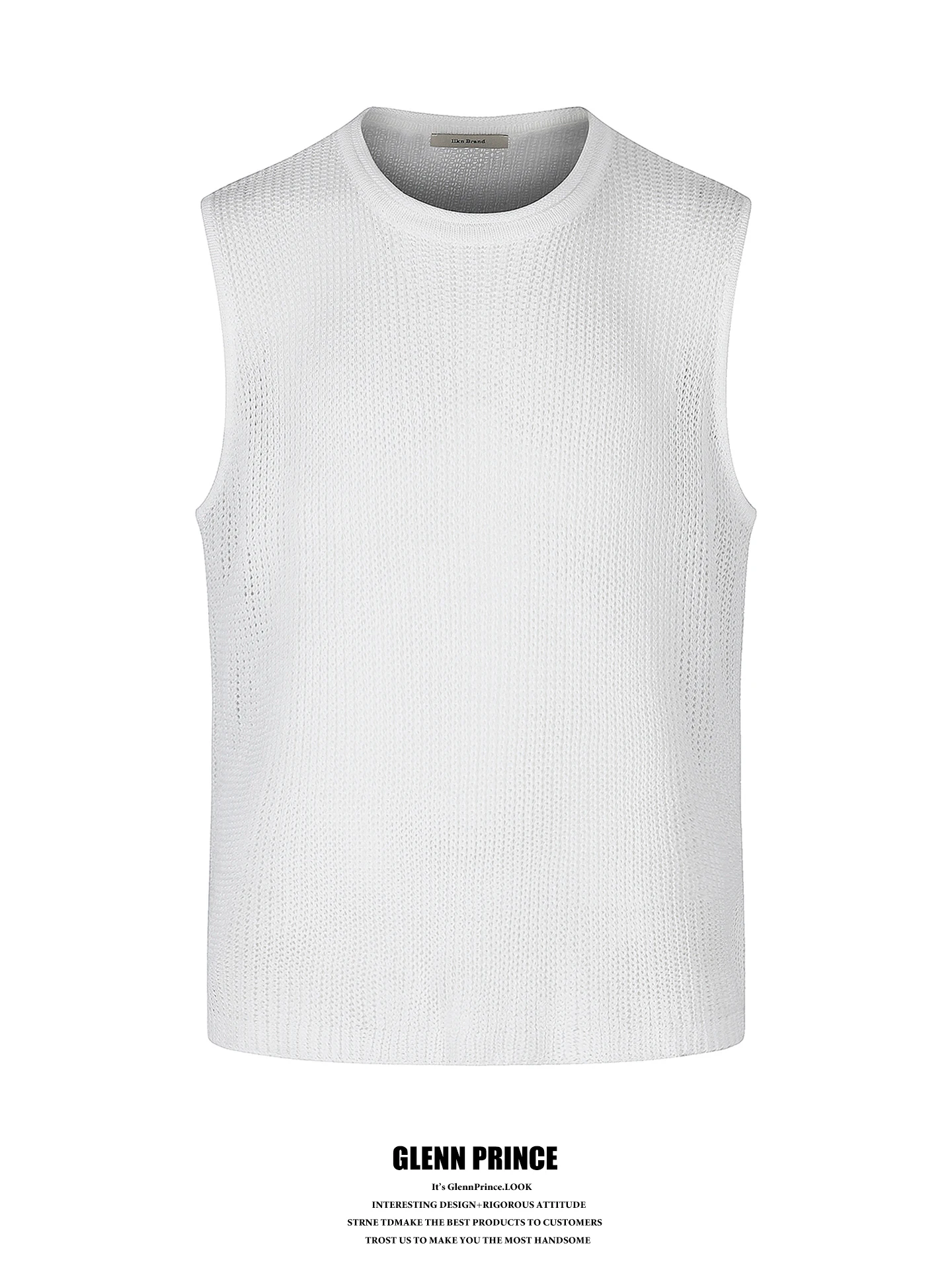 

GPstudio Men's Hollow out Knitted Color Vest Summer New Sport Inner Wear T-Shirt Breathable Moisture Wicking Short Sleeve