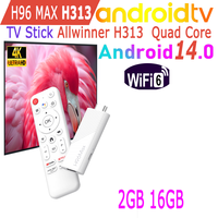 Android 14.0 H96 Max H313 TV Stick Allwinner Quad Core 4K HDR Wifi6 Wifi 2.4G Game Media Player Smart TV Box