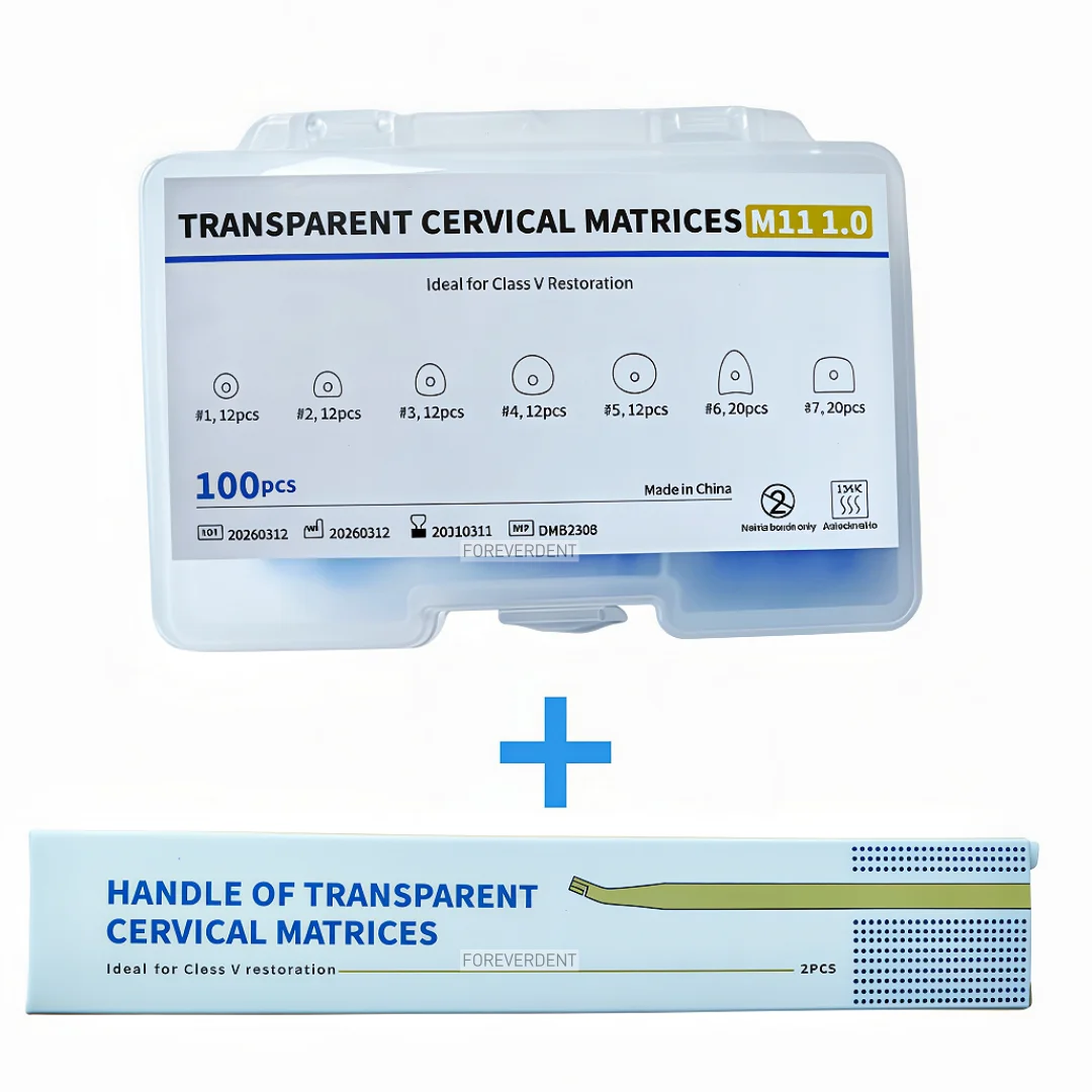 Dental Transparent Cervical Matrices Matrix Forms Gingival Class V Restoration Handel