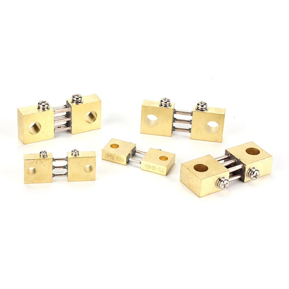 FL-19B DC Shunt 100A 200A 300A 400A 500A 75mV Welding Machine Brass Resistor Level Shunts for Current Analogue Panel Meter