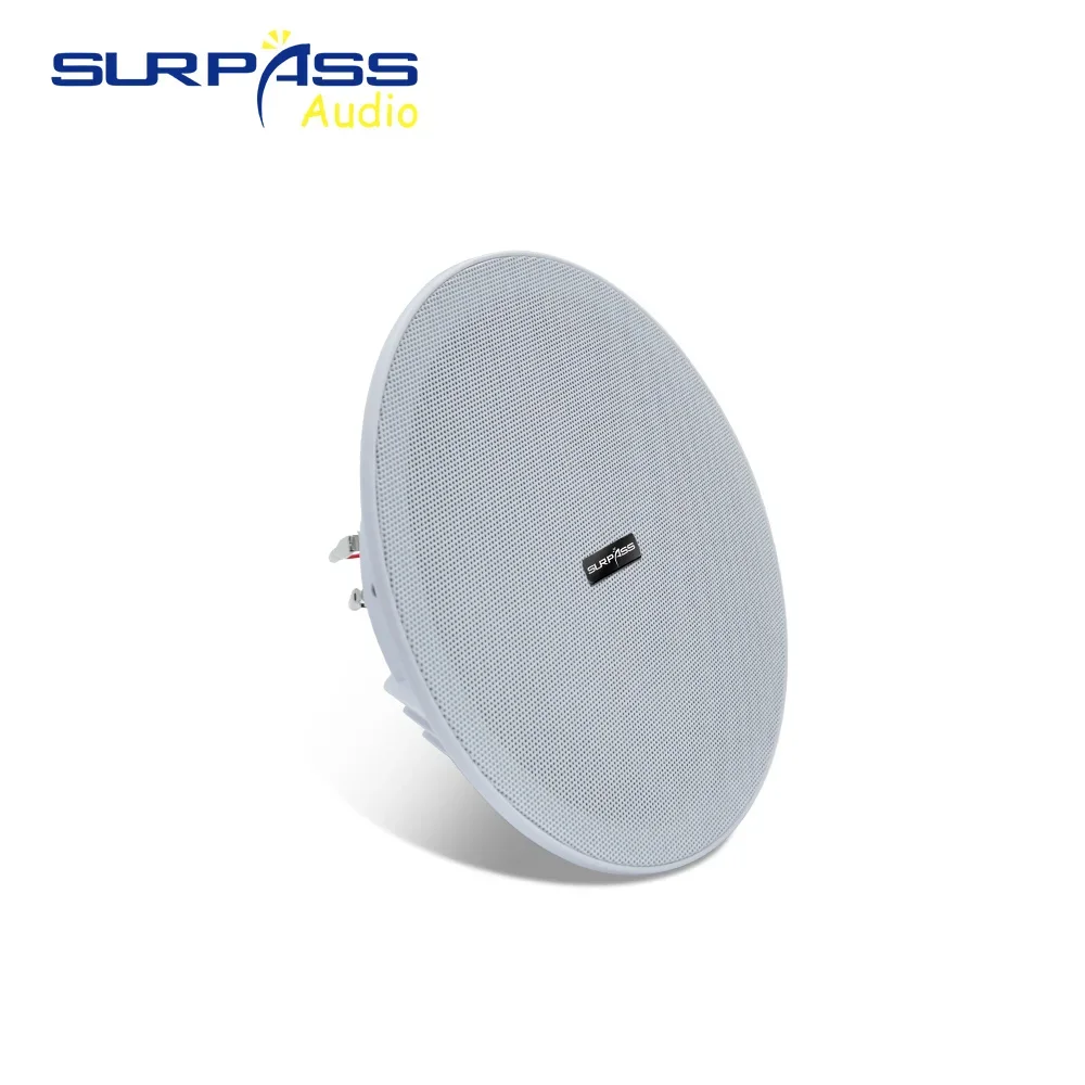 Smart Home Audio Sound System 8 Inch 8ohm 20W Passive Frameless Ceiling Speaker Full Range for Terrace Residential Bedroom