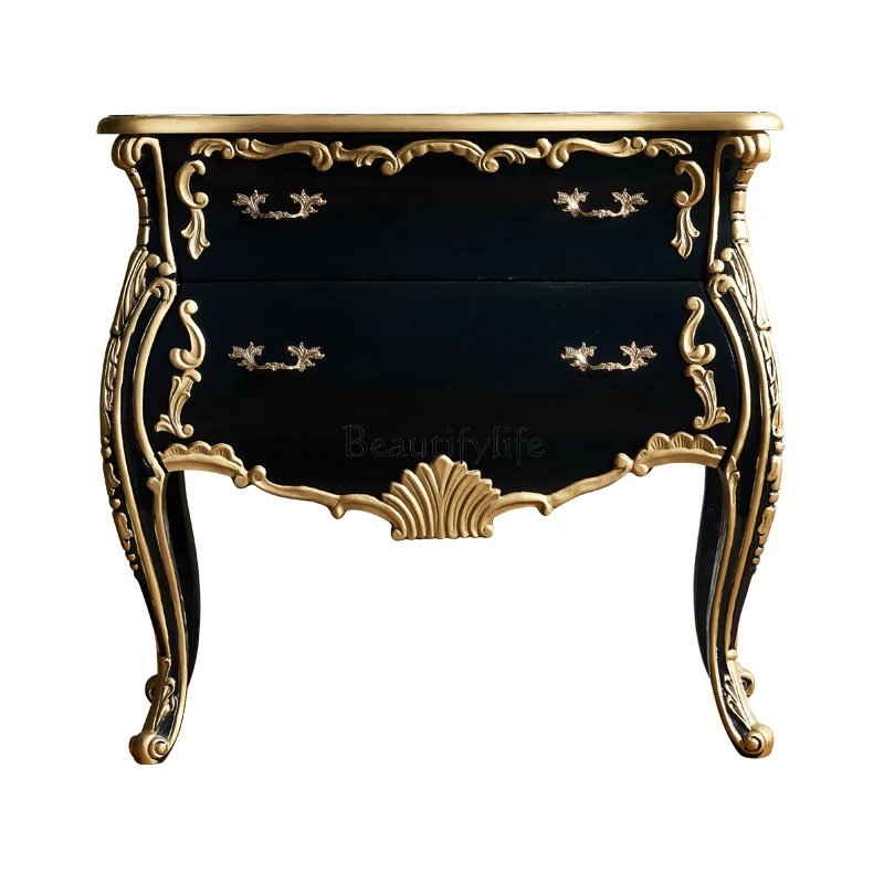 

American rural light luxury entrance cabinet restaurant storage side cabinet