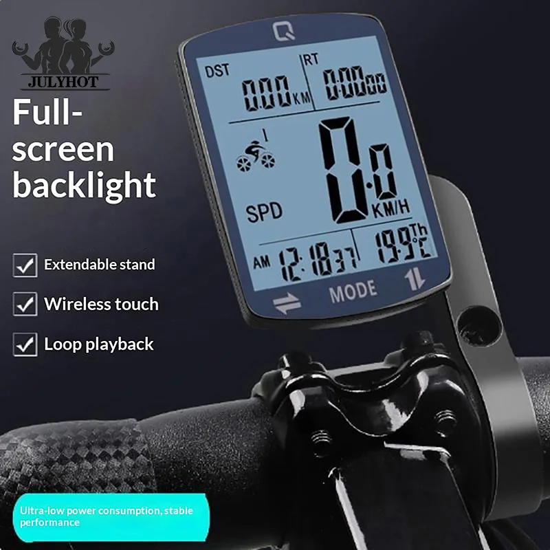 Bicycle Computer Wired Wireless 2.5 Inch Screen Backlight Speedometer Odometer Waterproof Cycling Counter For Mountain Road Bik