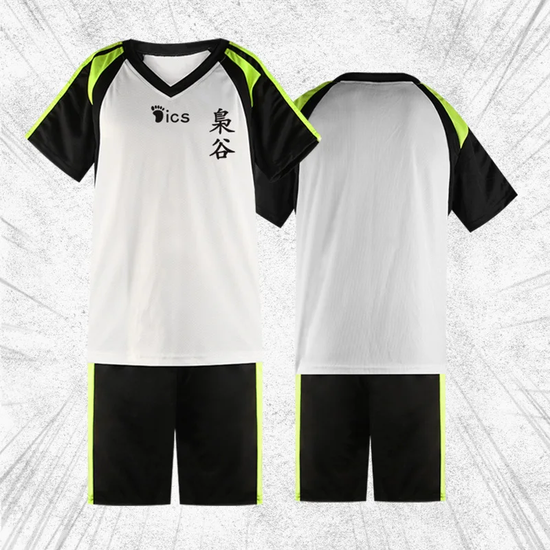 Haikyuu!! Volleyball Youth Cosplay Costume Karasuno High School Volleyball Club Men Football Jersey Team School Baseball Uniform