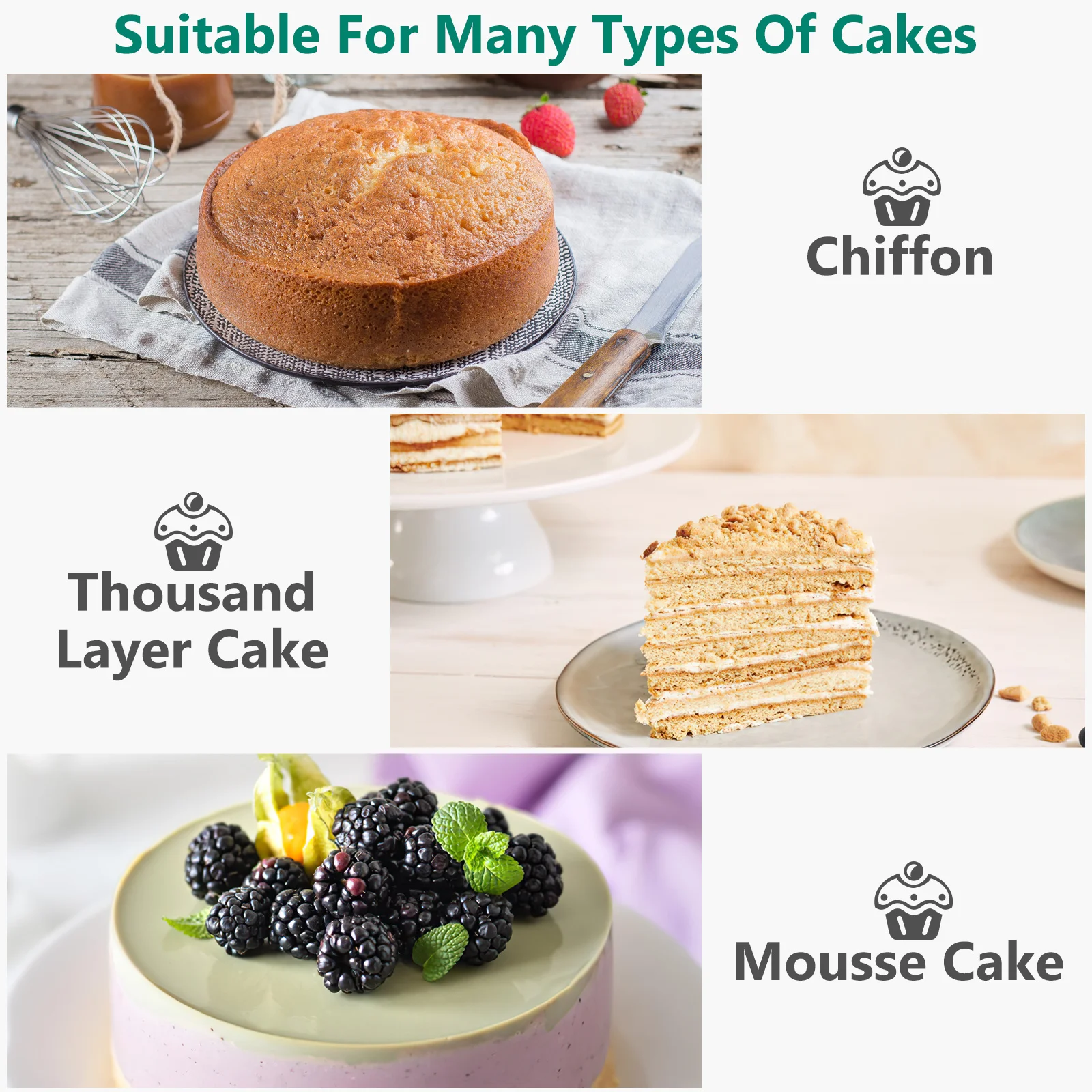 

10Pcs Cake Packing Box Clear Round Container for Baking Birthday Wedding Dessert Portable Transparent Carrier Holder