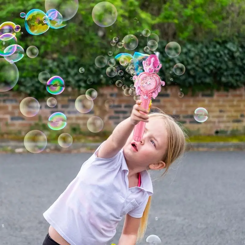 Machine à bulles en mousse pour enfants, machine à bulles, jouets d'extérieur, fête, baguette magique, jeux d'extérieur