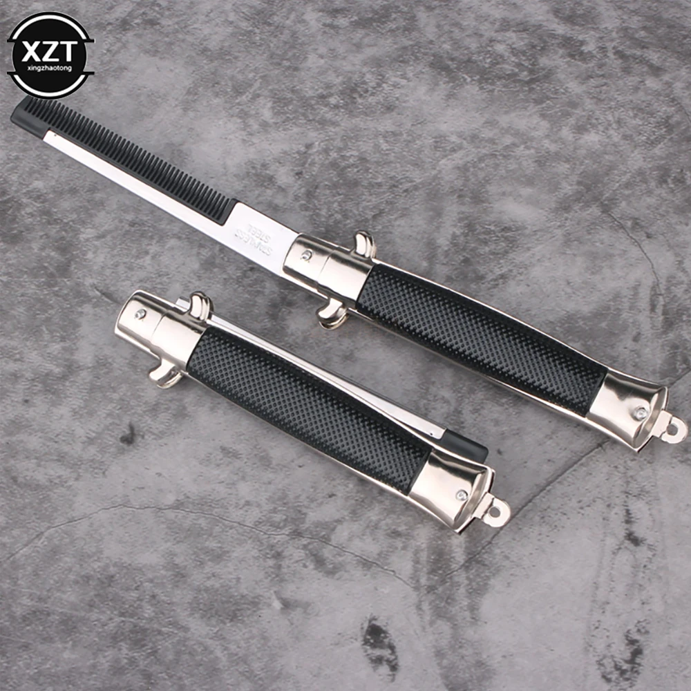 Hot Sale Folding Spring Comb Hair Styling Tools Folding Pocket Comb Spring Comb Men's Beard Comb Hair Styling tool Accessories