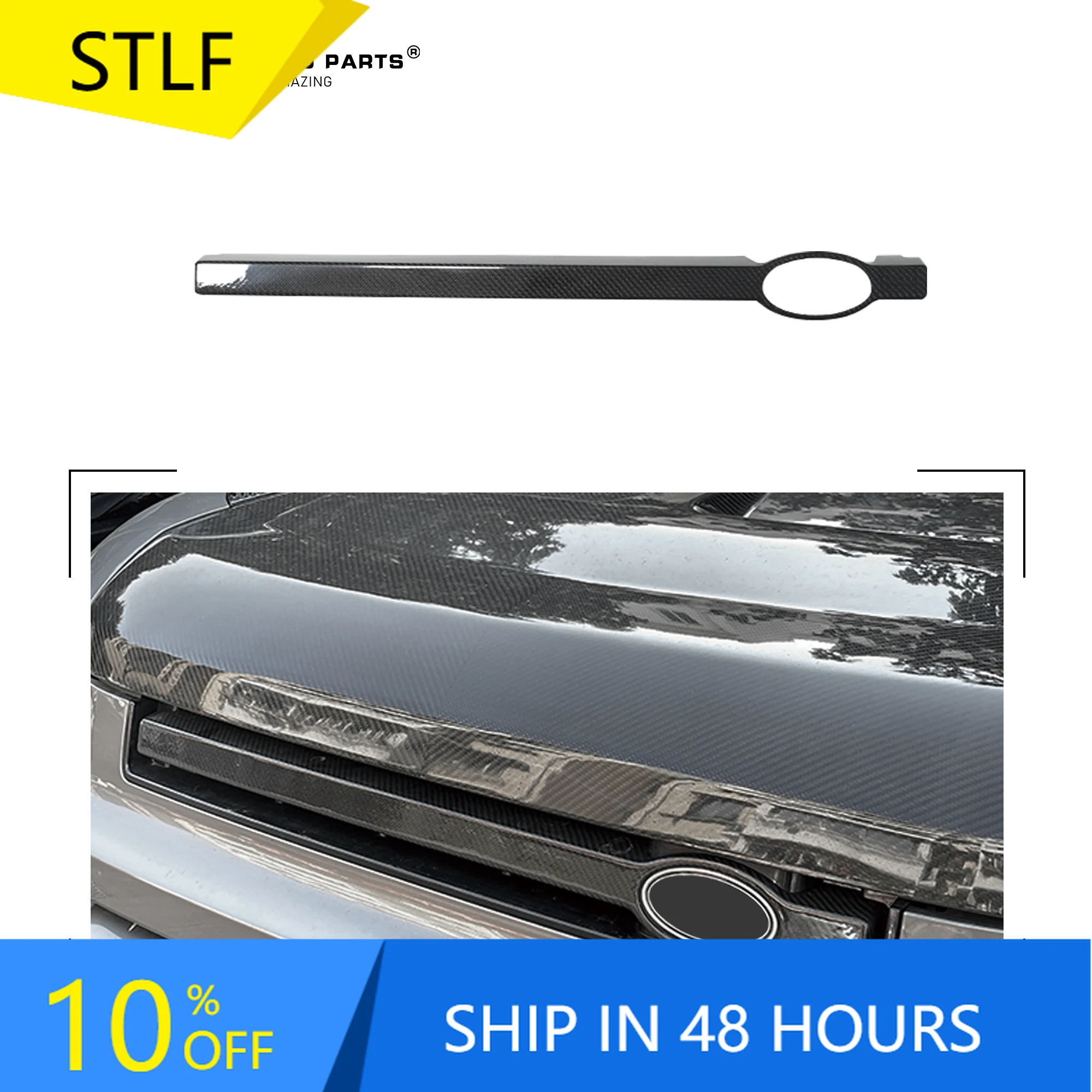 

Car Board Trim Conern Trims Auto Fender Carbon Fiber Front Grille Trim for Land Rover Defender