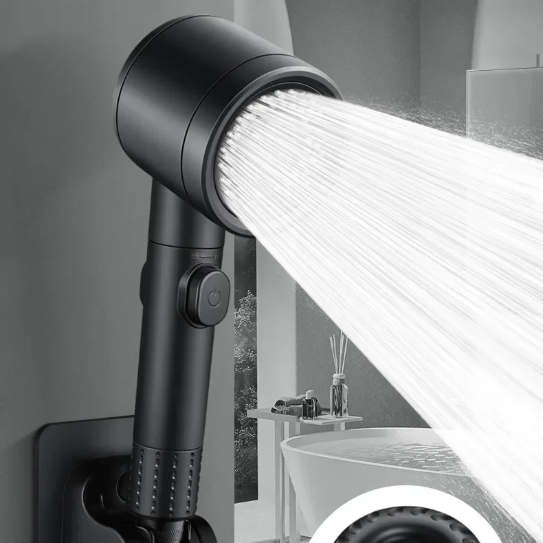 

Super pressurized black technology low water pressure specialized showerhead for household use
