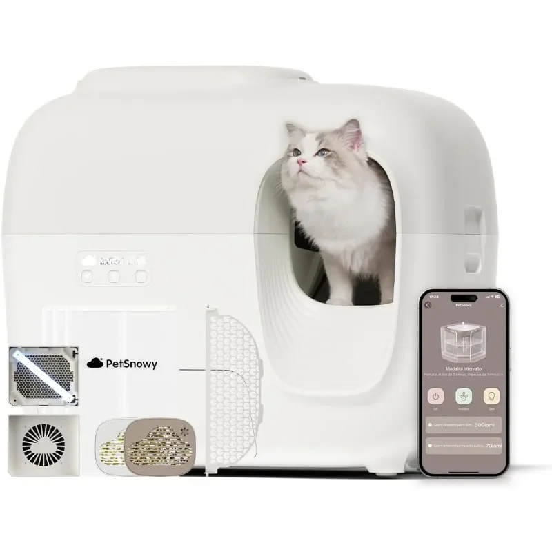 Self Cleaning Automatic Litter Box with System Automatic Cat Litter