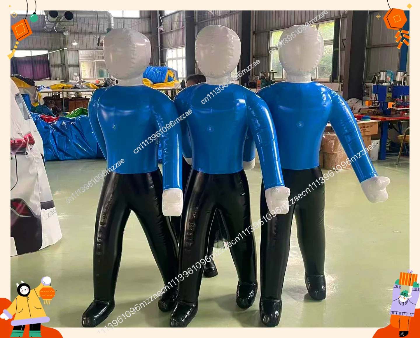 Dummy Car Electric Vehicle Bicycle Children Adult Anti-collision Test Props Inflatable Model