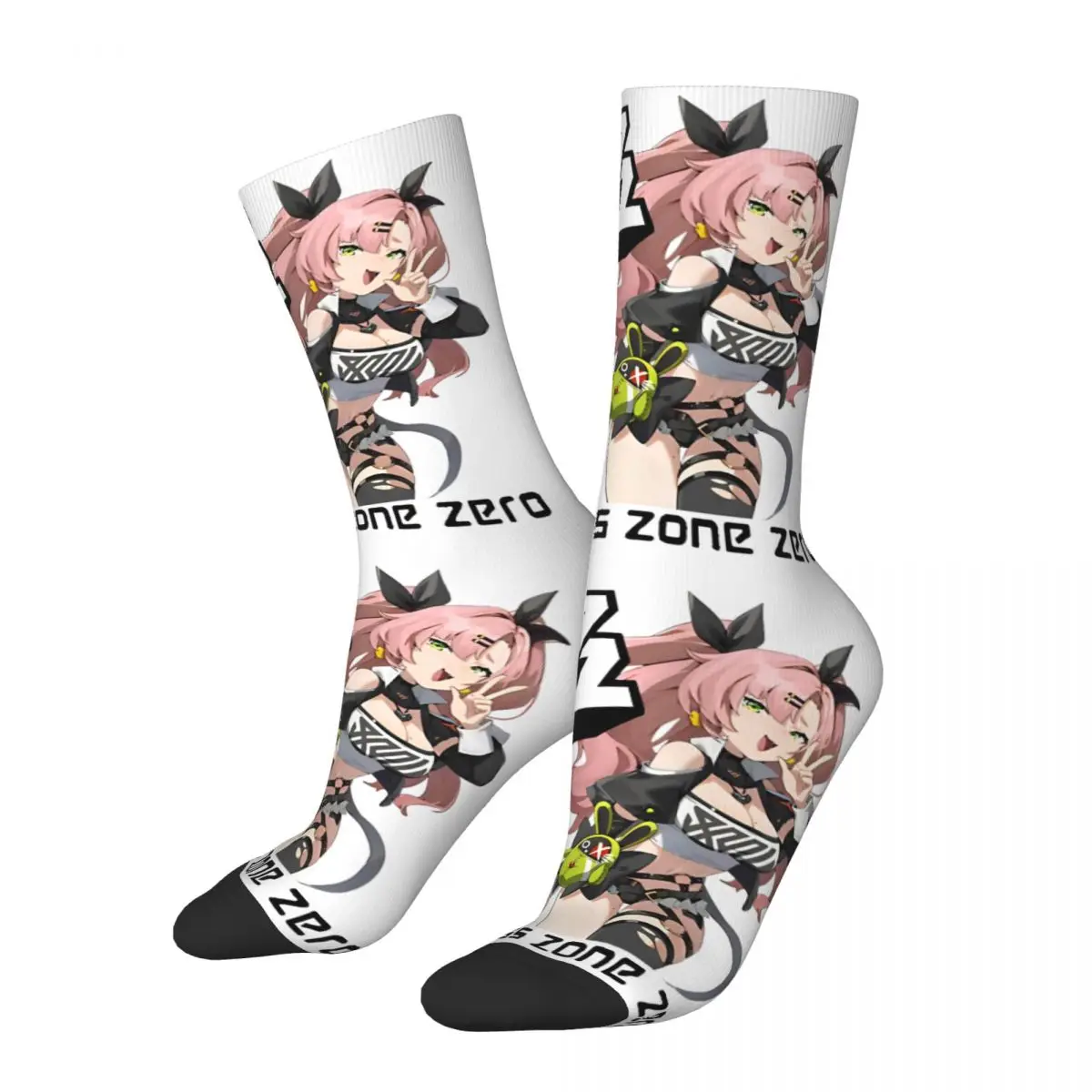 New Male Men Socks Crazy Zenless Zone Zero Nicole Demara Sock Game Graphic Women's Socks Spring Summer Autumn Winter