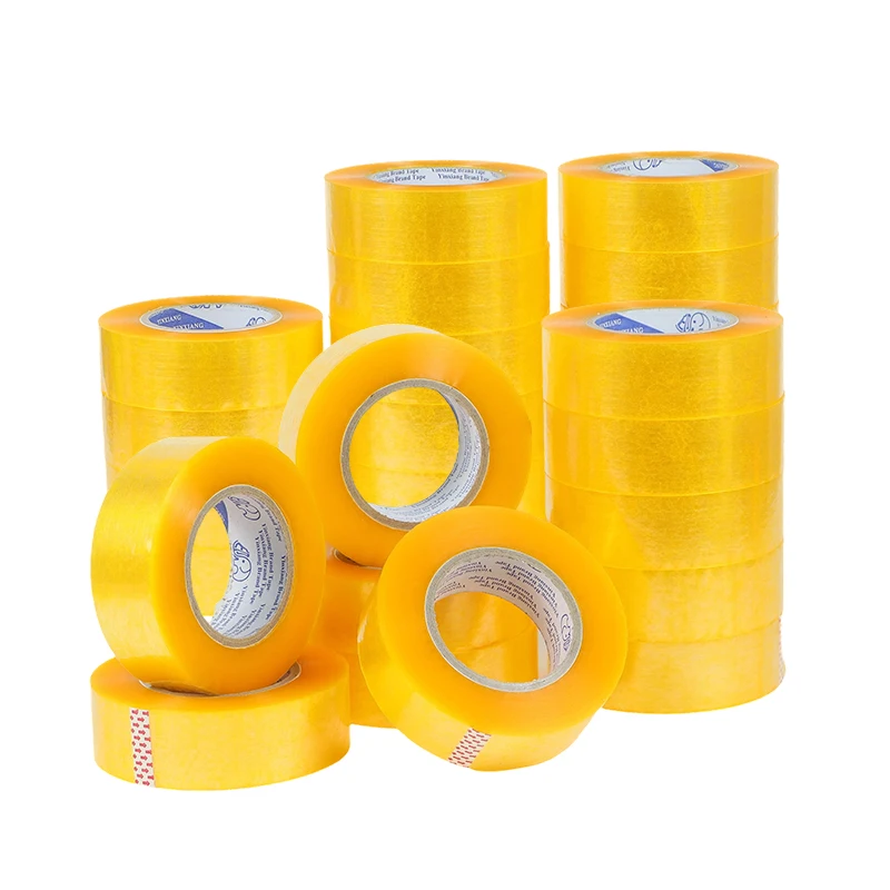 42mm width clear yellow Tape Packing Tape,Clear Packaging Tape ,Shipping Tape for Moving Boxes, Shipping, Office Moving Boxes