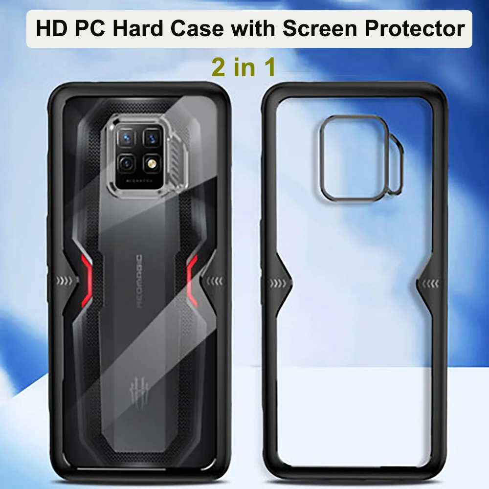 Case For Red Magic 7S Pro Protection PC + TPU Hard Shell Shockproof RedMagic 7 Pro Cover For Red Magic 7 7S With Film