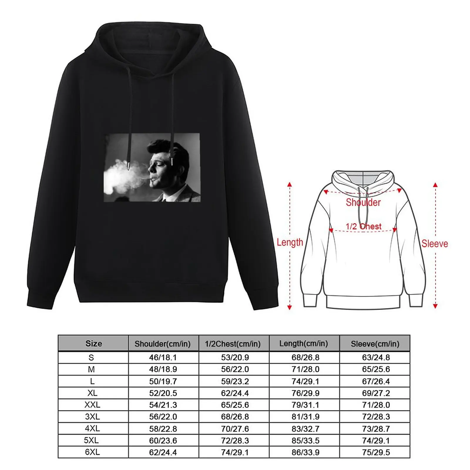 Marcello Mastroianni Sticker Pullover Hoodie men's sweat-shirt fashion men japanese style hoodie men