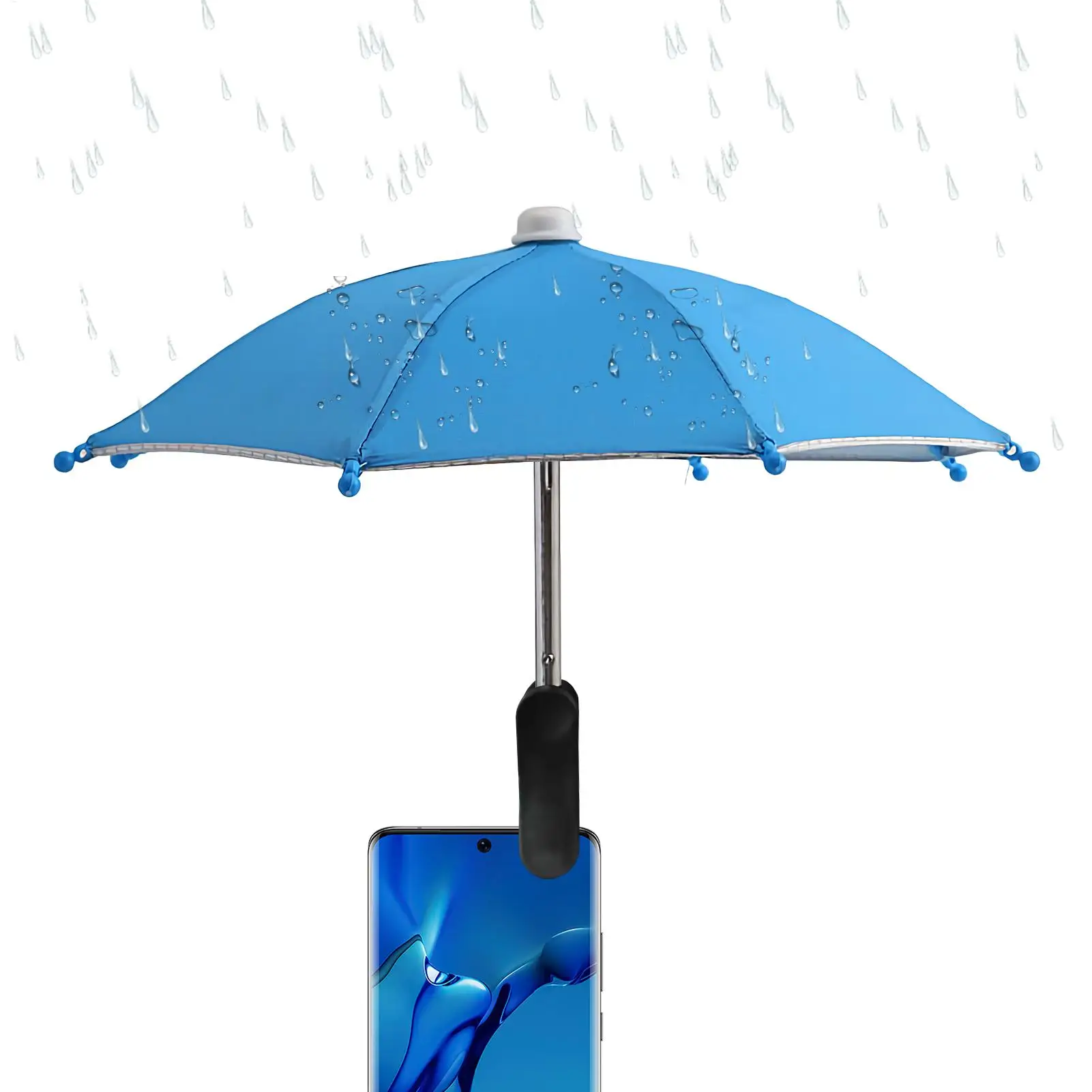 Phone Umbrella Sun Protection Phone Clip on Umbrella Angle Adjustable Improve screen visibility sunshade cover