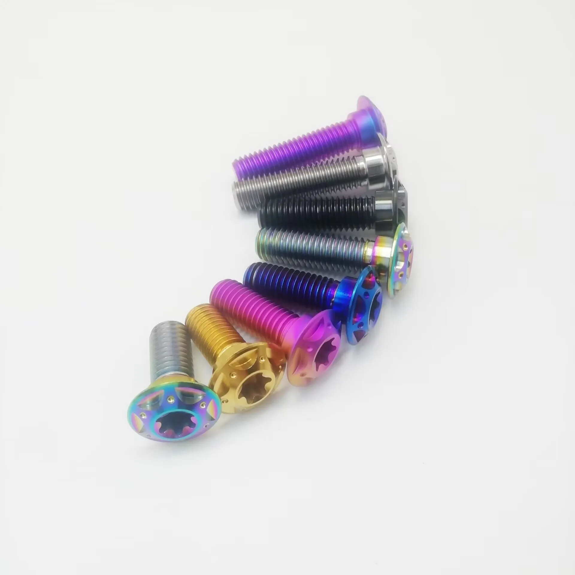 

Titanium Motorcycle Brake Disc Screw Disc Brake Rotor Bolts Fastener M8*20 25 30 35mm for Suzuki Floating Wheel Disk Fixing