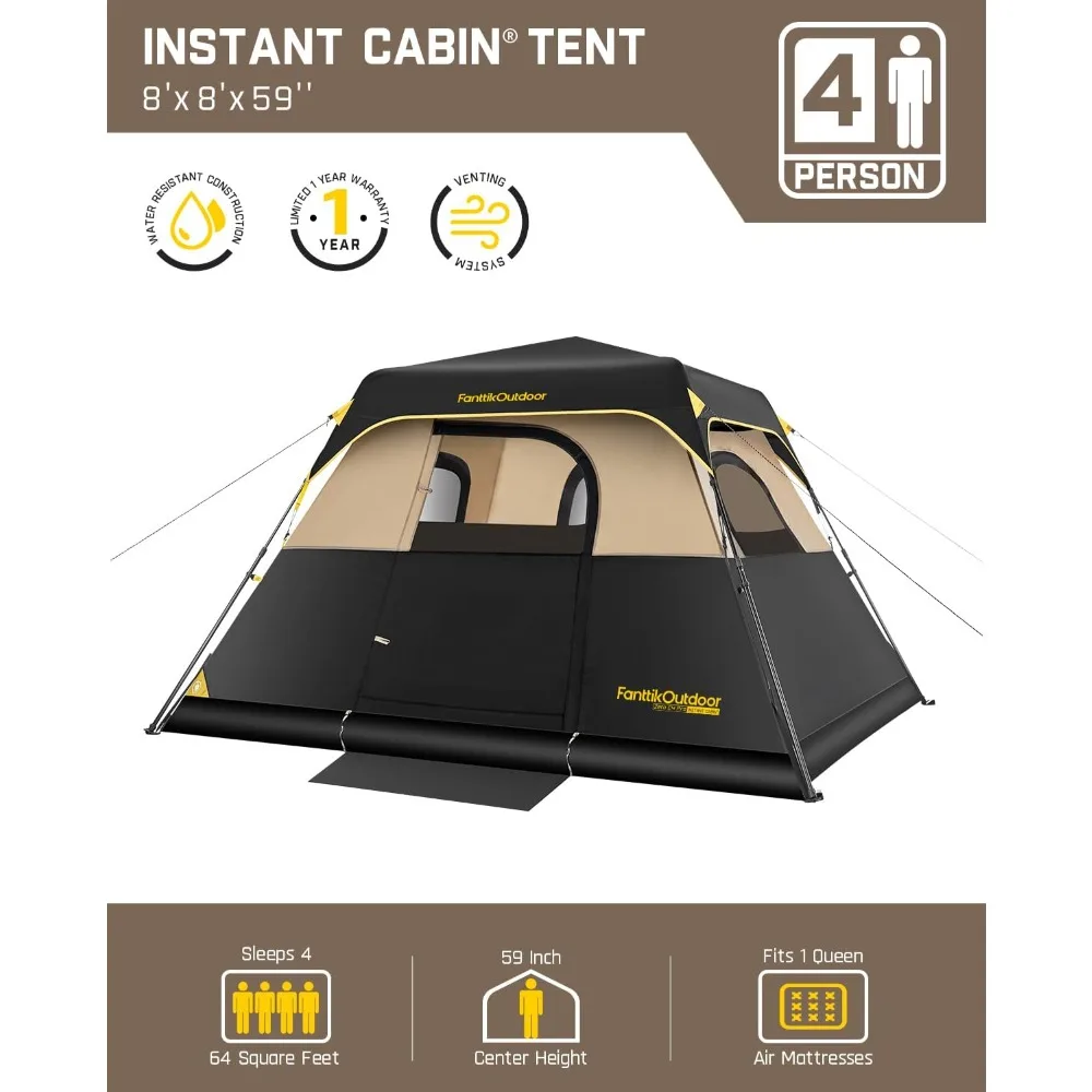 4 6 8 10 Person Instant Tent for Camping Setup in 60s