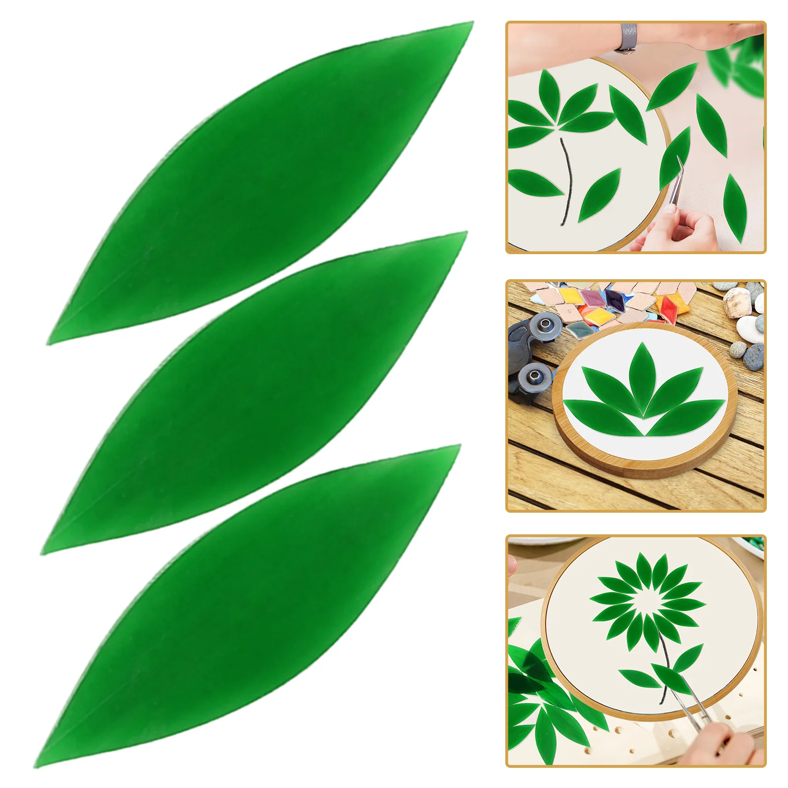 

1 Bag Delicate Glass Crafts Diy Mosaic Tiles For Vase Cup Frame Decorative Projects Colorful Smooth Surface Modern Style Glass