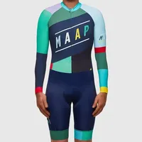 Cycling Skinsuit Pro Racing Jumpsuit Men's Clothes Long Sleeve Overalls Triathlon Bodysuit Boys Bike Monkey Cycling Suit