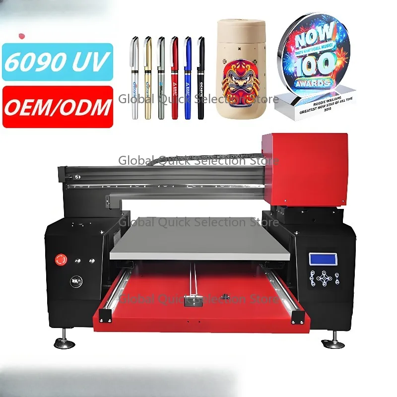Refinecolor Wide Application 6090 Inkjet UV Printer Ballpoint Pens Tumbler Trophy Phone Case Flatbed A1 UV DTF Printing Machine
