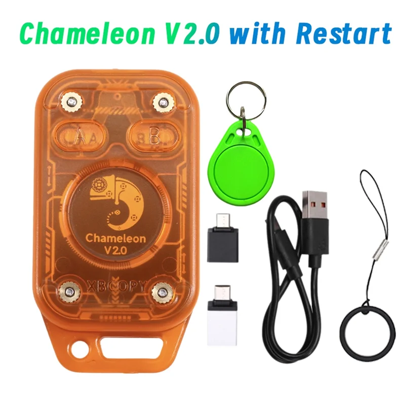 【HOME TOOLS】NFC Duplicator Chameleon V2.0 RFID Smart Chip Reader Emulator Chameleon Ultra+ 1XUID Keychain 125K 13.56Mhz Card Dec
