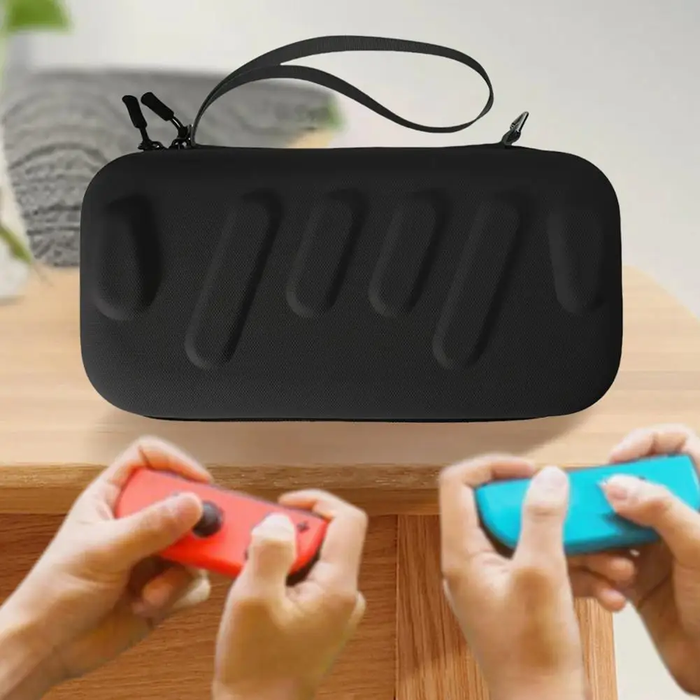 더블 지퍼가 달린 게임 콘솔 여행용 가방 대용량 운반 케이스 스위치/스위치 OLED용 긁힘 방지 보관 가방