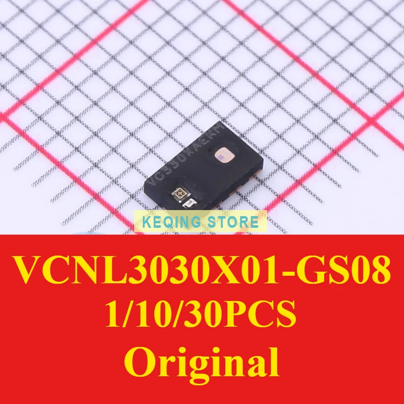 1/10/30PCS VCNL3030X01-GS08 VCNL3030X01 VC330XAEKM QFN-8(2.4x4) Ambient light sensor