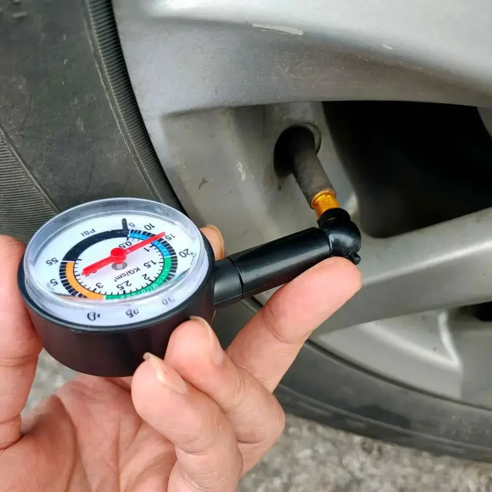 Car Tire Pressure Gauge Tyre Deflation Pointer Auto Tire Inflation Pressure Gauge Measurement High Precision Meter Detector