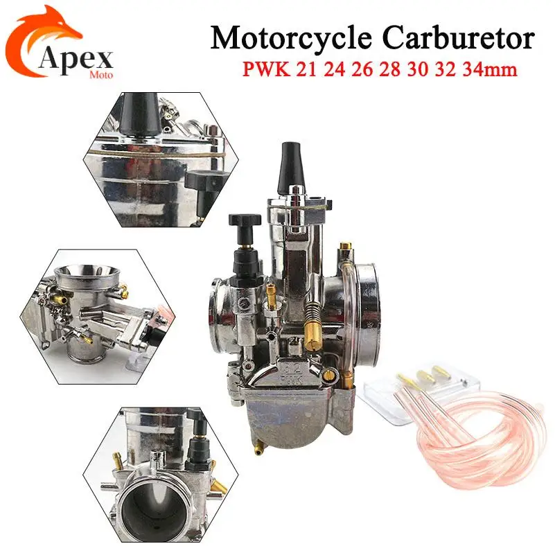 

Серебристый карбюратор PWK 21 24 26 28 30 32 34 мм с Power Jet для Mikuni Maikuni, запчасти для карбюраторов, для скутеров и квадроциклов объемом от 125 до 250 куб. см.