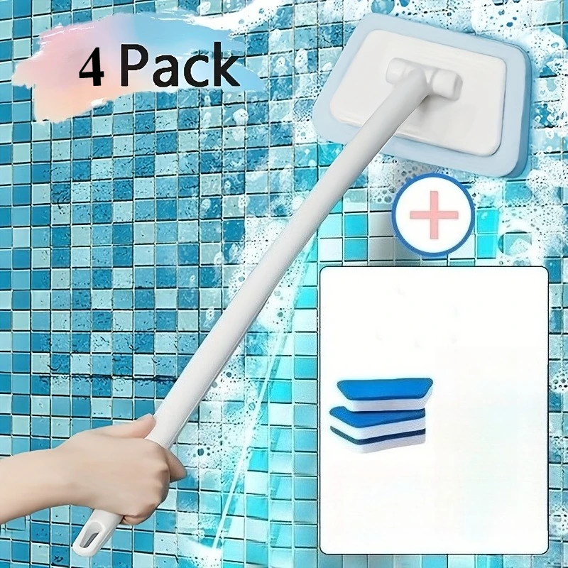 

Shower Cleaning Brush Removable and Replaceable for Removing Dirt From Floors and Walls, Multi-functional Bathroom Cleaning Tool