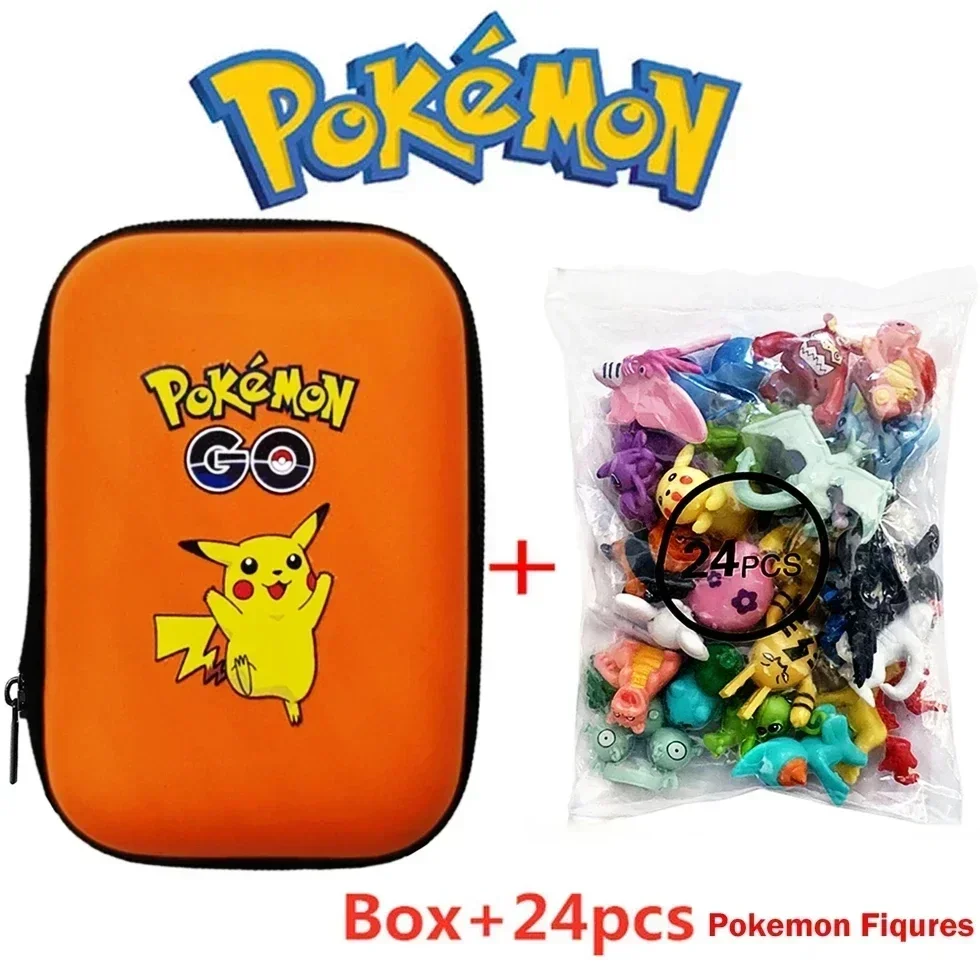 Pokemoned Figures Toy Set 24pcs 1 Bag 2-3cm Bulk Anime Mini Doll Lot Pikachu Figurine Small Pocket Monster Birthday Gift