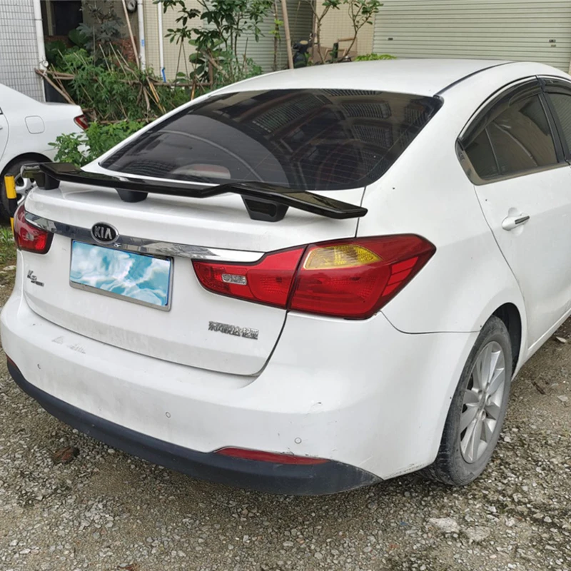 Für Kia K3 Cerato Spoiler Wings Auto Stamm ABS Material Hinten Schwanz Lippe Zubehör Body Kit