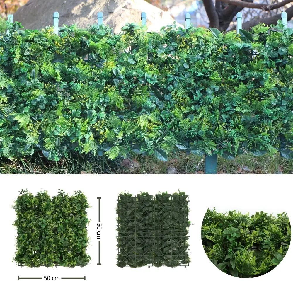 

Artificial Grass Wall Panels, 20"x20" Plant Mat for Greenery Backdrop, Outdoor Privacy Screening Fence
