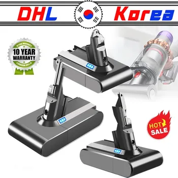 다이슨 핸드헬드 진공 청소기용 리튬 배터리, 21.6V, 8000mAh, V6, V7, V8, V10 시리즈, SV12, DC62, SV11, sv10