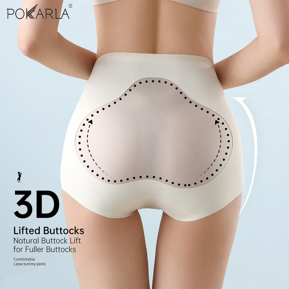 Seamless Mid Rise Tummy Control Panties Butt Lift Antibacterial Shaping Underwear Soft Full Cover Buttock Abdominal Shape Pant - Image 5