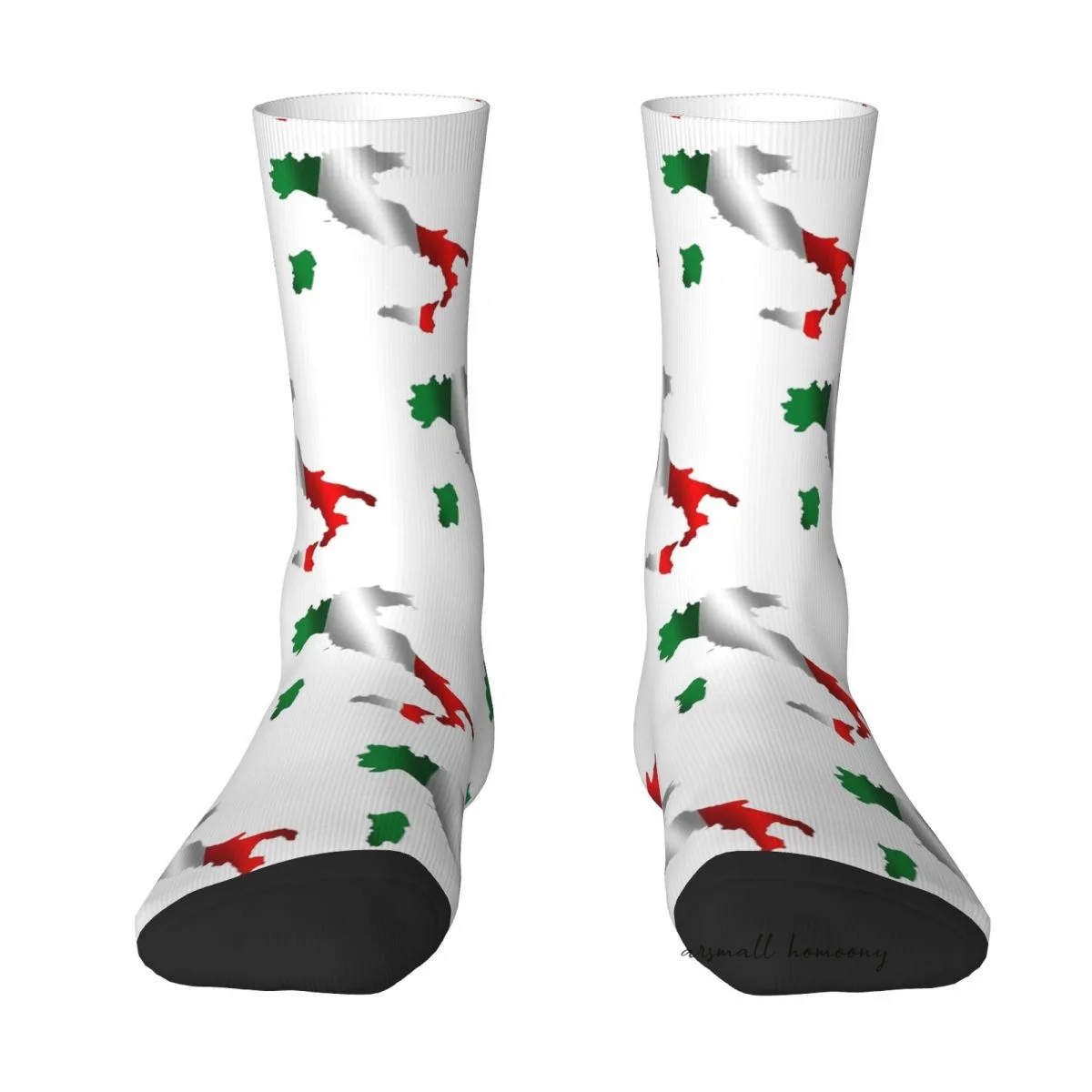 

Italy Comfortable Adult Socks with Eye-catching 3D Printed Patterns Ideal for Everyday Wear