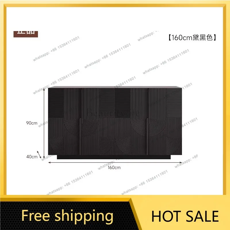 YJ Italian light luxury dining side cabinet, living room against the wall, household small chest cabinet, entrance shelf, office