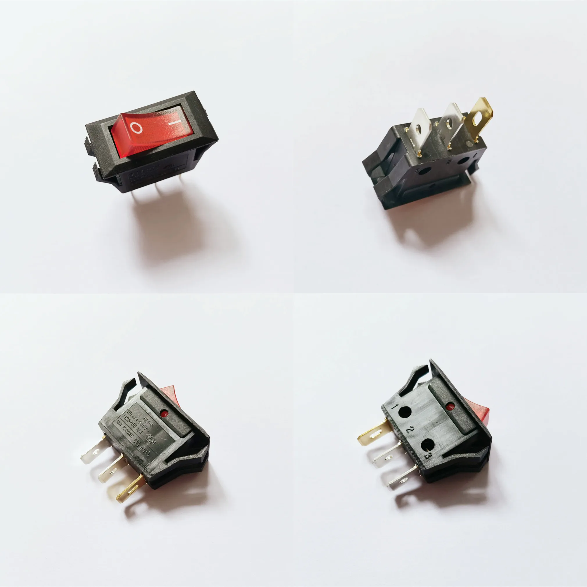 

Original new 100% RL1-5 3pin 2gear warping plate long flat rocker switch with lamp 16A250V