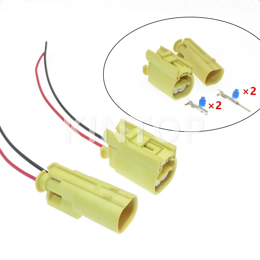 

1 Set 2 Pins 7C83-5524-70 7C82-5524-70 AC Assembly Automotive Seat Plug Waterproof Auto Connector Car Socket