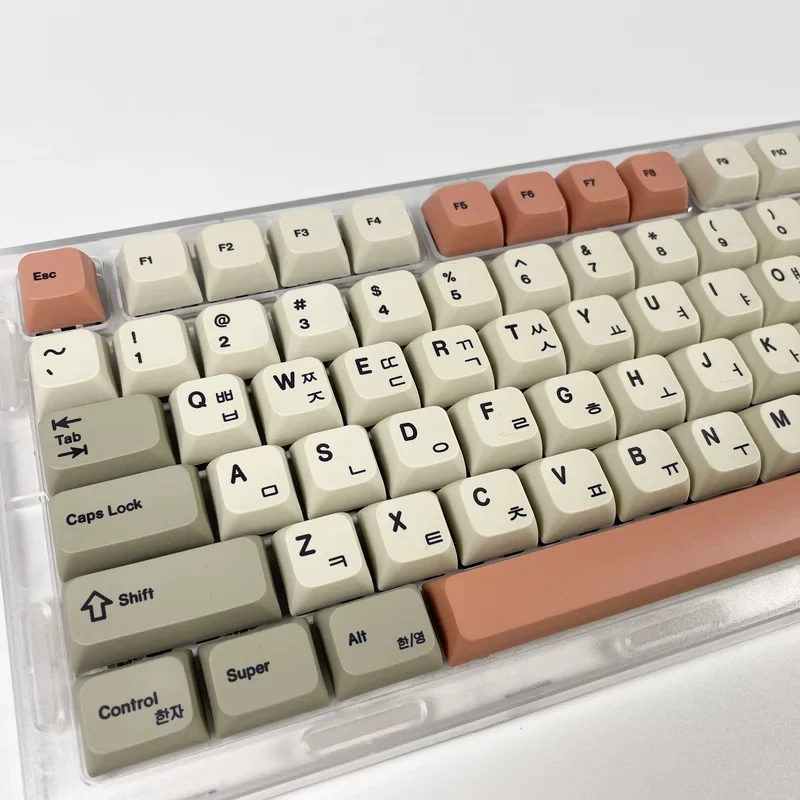 

Клавиши XDA Keycaps GMK 9009 в ретро-стиле (корейский/русский/японский/английский), 126 клавиш/набор, PBT с сублимационной печатью, для механических клавиатур