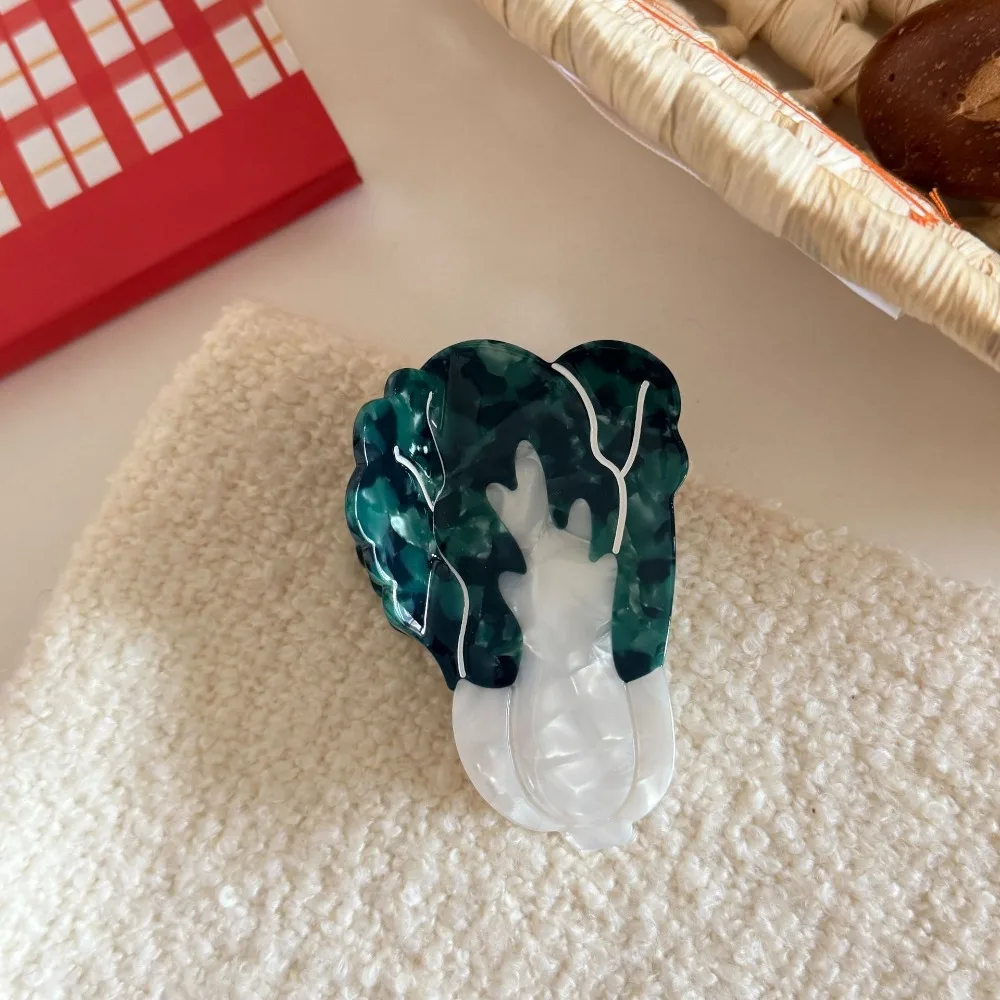 

Creative Korean Style Vegetable Hair Clip Cute Sweet Fruit Shark Clip Persimmon Grape Acetic Acid Claw Clip Girls