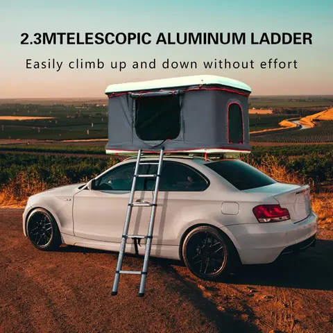 Hot Selling Great Headroom 3 People 3s Hydraulic Strut Quick Opening Folding Can Hard Shell Rooftop Car Roof Top Tent for Sale