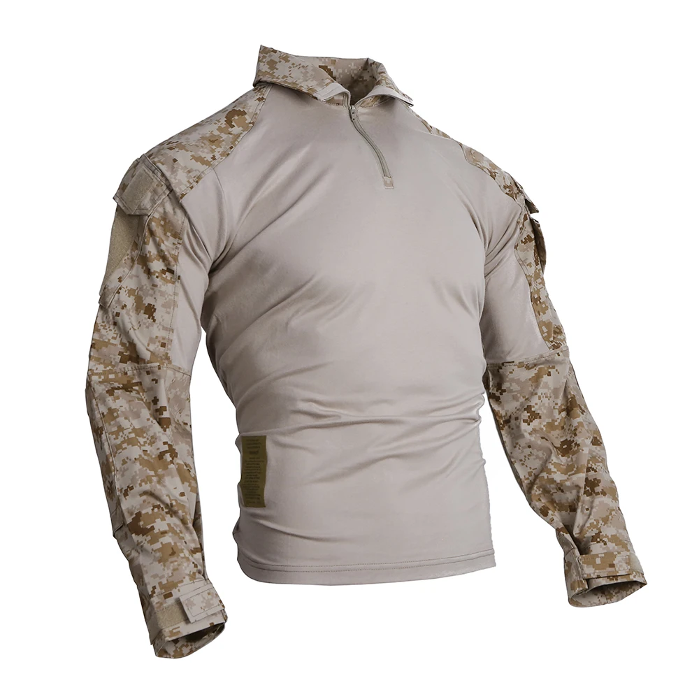 Imagem -02 - Emersongear Tático g3 Camisas de Combate dos Homens Gen3 Topos Camoflage Camiseta Manga Longa Caça Airsoft Treinamento Caminhadas ao ar Livre Aor1